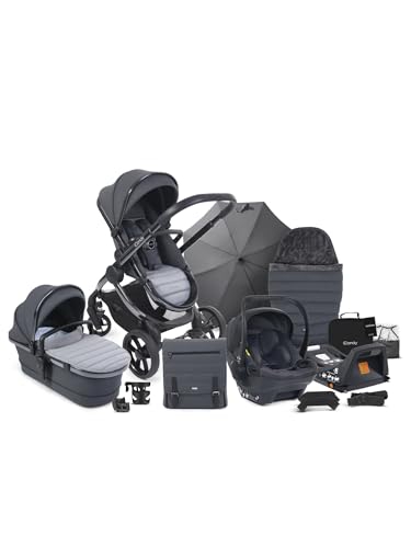 iCandy Peach 7 Complete Bundle Truffle with Grey Cocoon Car Seat & Base