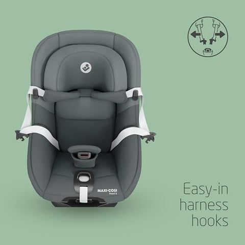 Maxi-Cosi Pebble S i-SIze, Baby Car Seat, 0 - 15 Months, 0 - 13 kg, 40 - 83 cm, Lightweight Car Seat Newborn, Click & Go Installation, G-CELL Side Impact Protection, Baby-Hugg Inlay, Tonal Black