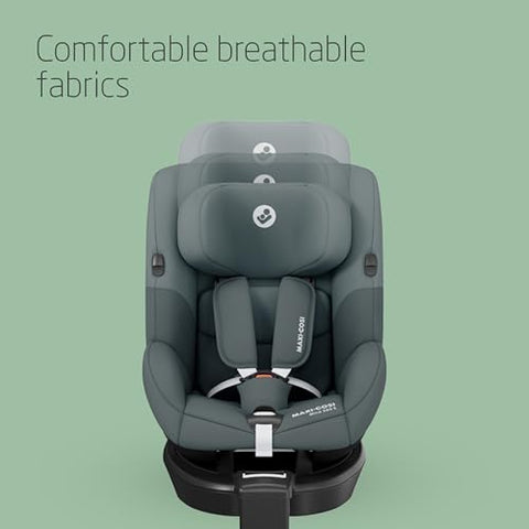 Maxi-Cosi Mica 360 S, 360 Car Seat, 3 Months - 4 Years (61-105cm), Baby Car Seat, FlexiSpin Rotation, 5 Recline Positions, G-Cell Protection, Easy-in Harness Hooks, Tonal Graphite