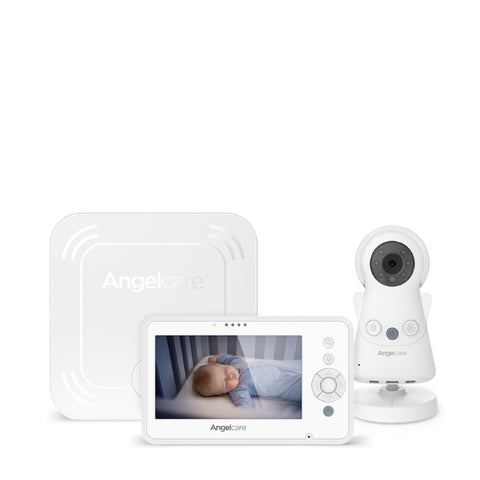 Angelcare AC25-1 Movement Monitor with Video & Sound, no wifi, Medically Certifed, movement monitoring, added reasurance without nuisance wearables.