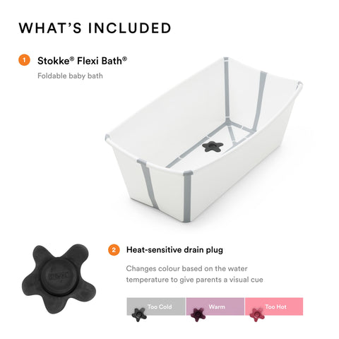 Stokke Flexi Bath, Mickey Celebration - Foldable Baby Bath - Lightweight, Durable & Easy to Store - Convenient to Use at Home or When Travelling - Best for Newborns & Babies