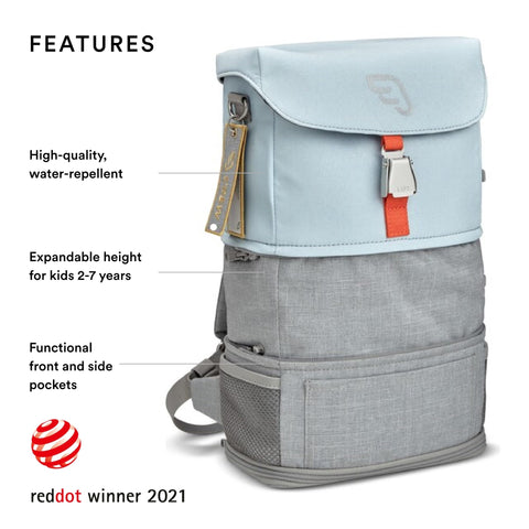 Stokke JetKids Crew BackPack - Kid’s Lightweight Expandable Bag - Great for School & Travel - Adjustable & Water-Resistant - Best for Ages 2-7