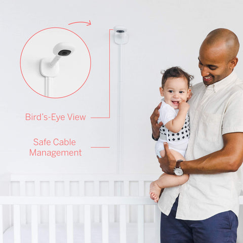 Nanit Pro Smart Baby Monitor And 2nd Gen Floor Stand - 1080P Wi-Fi Video And Sound Camera, Sleep Coach and Breathing Motion Tracker, 2-Way Audio, Real-Time Sleep Analytics