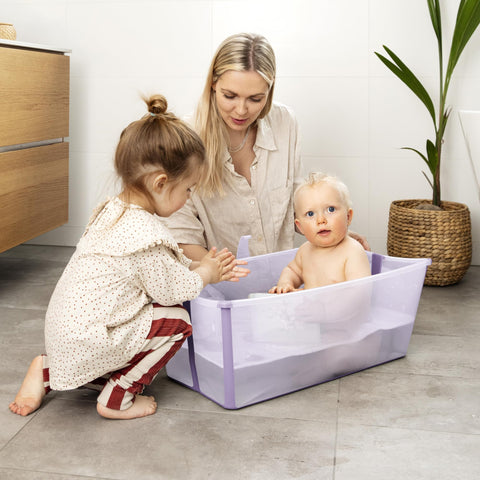 Stokke Flexi Bath, Mickey Celebration - Foldable Baby Bath - Lightweight, Durable & Easy to Store - Convenient to Use at Home or When Travelling - Best for Newborns & Babies