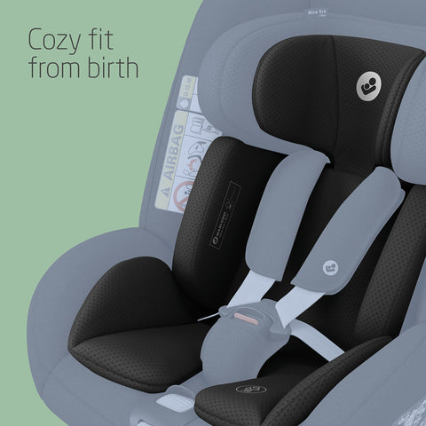 Maxi-Cosi Mica 360 S, 360 Car Seat, 3 Months - 4 Years (61-105cm), Baby Car Seat, FlexiSpin Rotation, 5 Recline Positions, G-Cell Protection, Easy-in Harness Hooks, Tonal Graphite