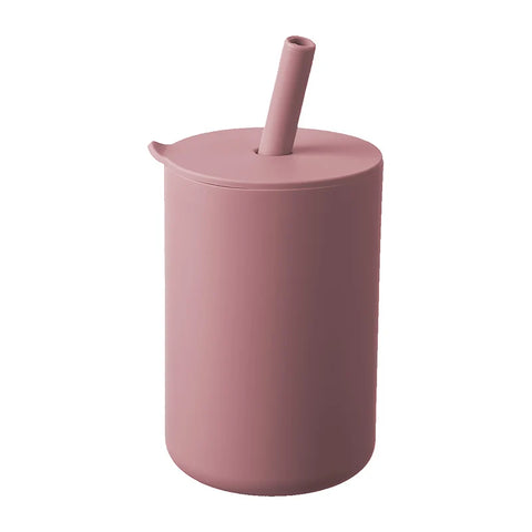 150ml Silicone Straw Cup Rose