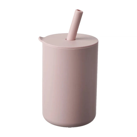 150ml Silicone Straw Cup Pink