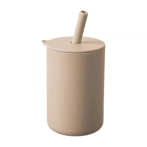 150ml Silicone Straw Cup Beige