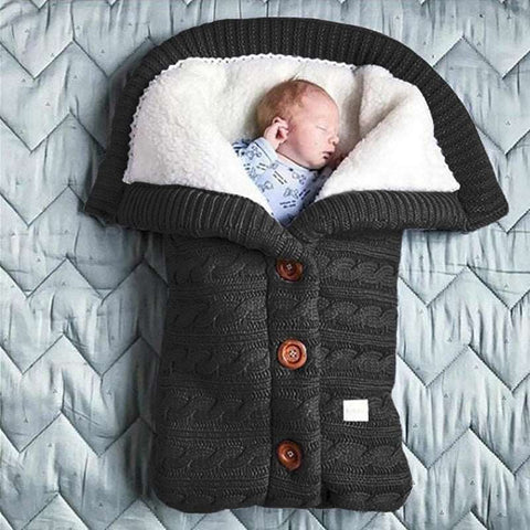 Babies Soft Sleeping Bag Charcoal