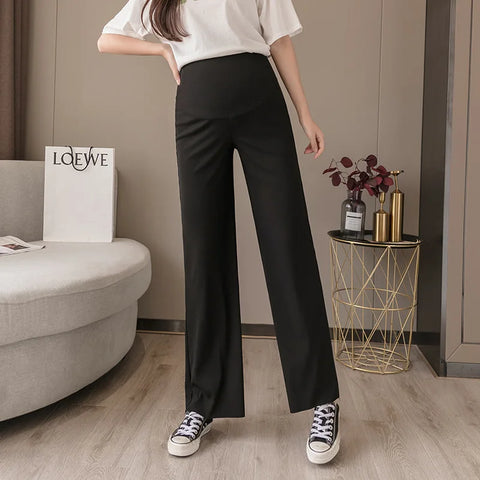 Loose Fit Maternity Trousers Black