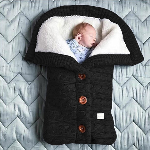 Babies Soft Sleeping Bag Black