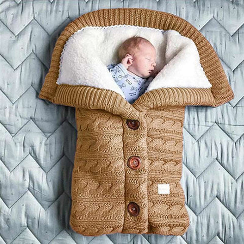 Babies Soft Sleeping Bag Brown