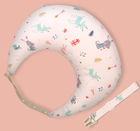 Multi-Function Breastfeeding Pregnancy Pillow White Forest