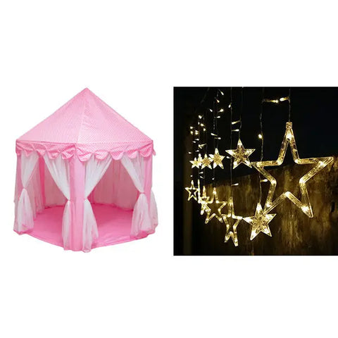 Princess Castle Play Tent for Girls Pink Tent