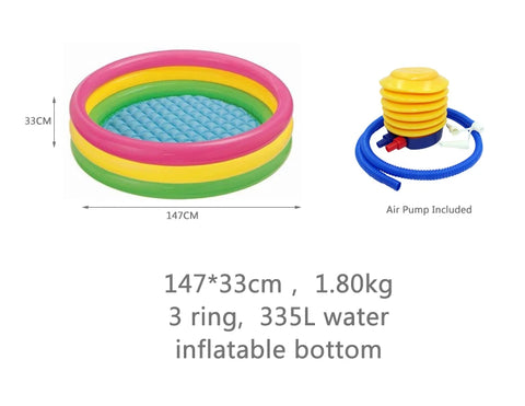 Inflatable Swimming Pool for Kids 147x33cm