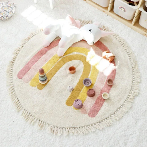 Machine Washable Round Carpet