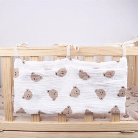 Baby Crib Storage Bag Bear head