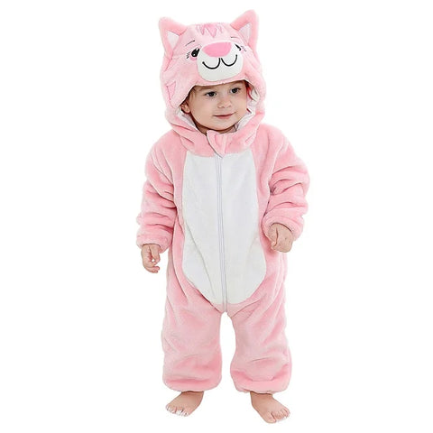 Soft Baby Animal Romper Old Cat