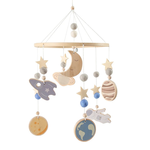 Space Nursery Mobile | Crib Mobile for Babies Star Moon