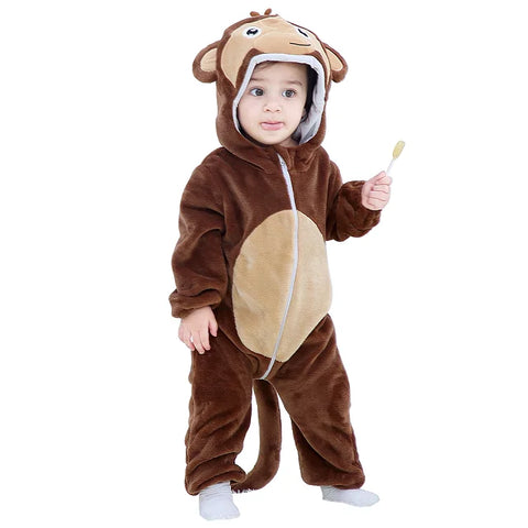 Soft Baby Animal Romper Monkey