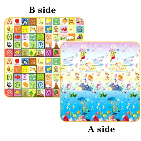 Baby Crawling Play Mat Double sided pattern 1