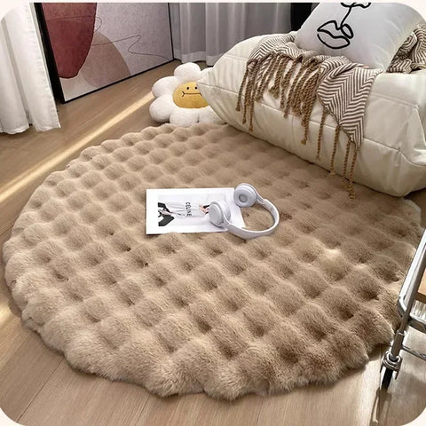 Nordic Round Carpet for Bedroom/Nursery