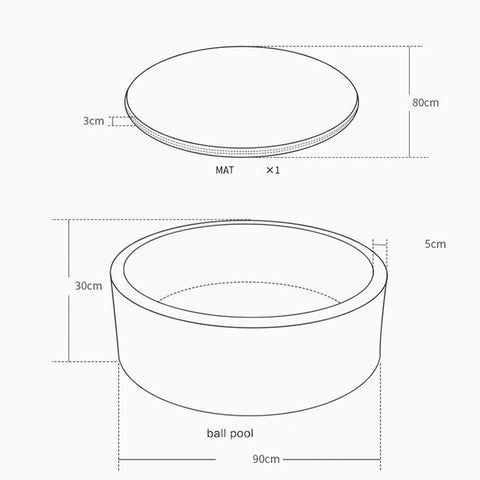 Round Ocean Ball Pool For Baby