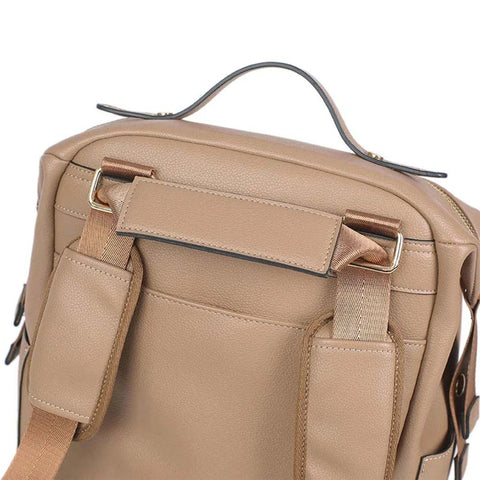 Multi-Functional Leather Diaper Bag