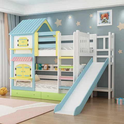 Double Wooden Kids Bunk Bed