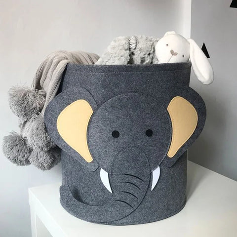 Toy Storage Bucket Elephant