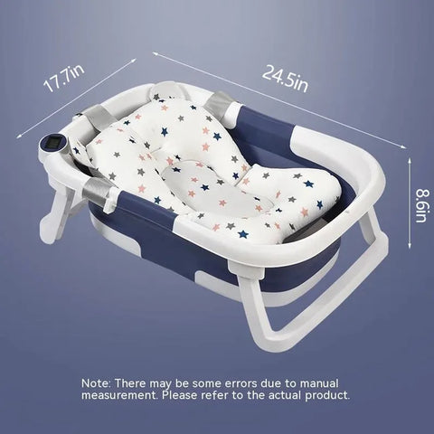 Portable Foldable Baby Bathtub with Thermometer