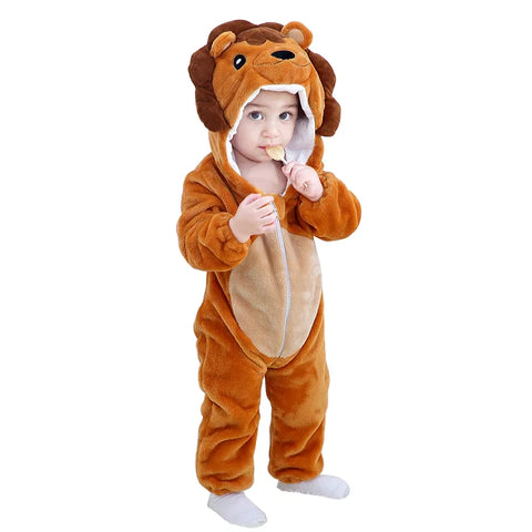 Soft Baby Animal Romper Lion