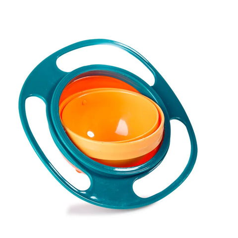 360-Degree Rotating Baby Bowl green