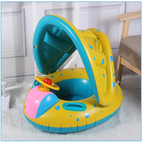 Inflatable Swimming Ring for Kids Yellow Swim Ring