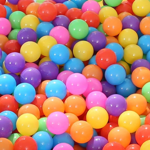 Colourful Ball Pit | Soft Plastic Ocean Ball Water Pool | 50/100 Balls | Outdoor Toys for Children and babies 100 Balls (Rainbow)