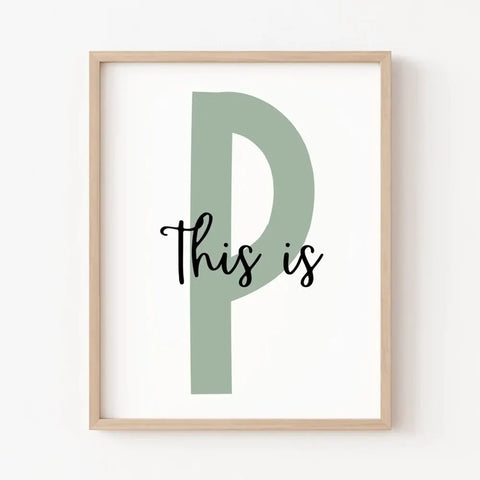 Play Sign Wall Art Prints for Kids Room Decor P