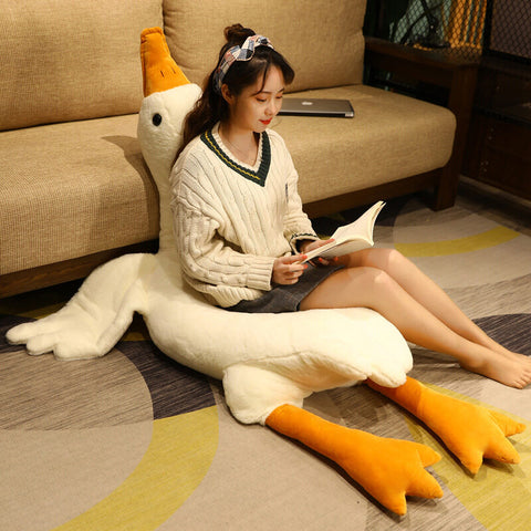 Huge Cute Goose Plush Toy | Big Duck Doll | Soft Stuffed Animal Pillow
