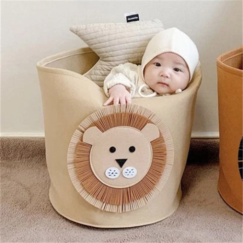 Toy Storage Bucket Lion