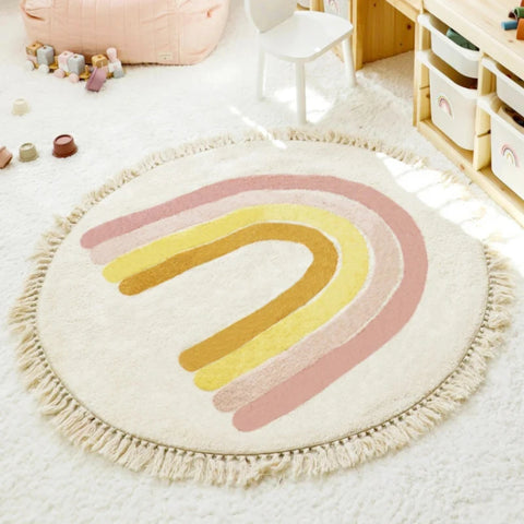 Machine Washable Round Carpet