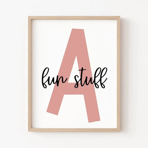 Play Sign Wall Art Prints for Kids Room Decor A