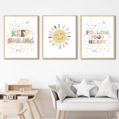 Wall Art Prints for Kids Room Decor