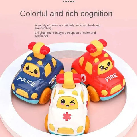 Press and Go Baby Cartoon Toy Car