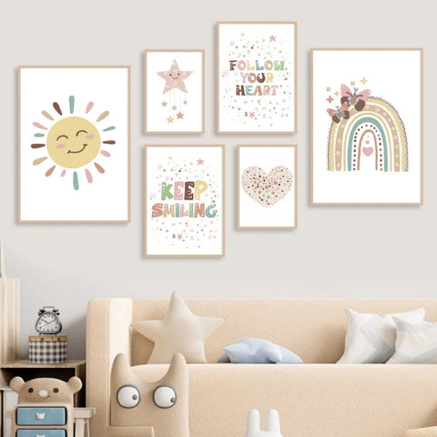 Wall Art Prints for Kids Room Decor