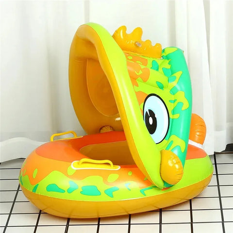 Inflatable Swimming Ring for Kids Green Dinosaur