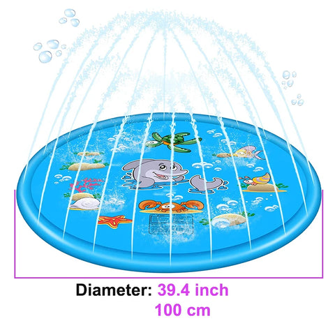 Round Sprinkle & Splash Water Play Mat 100cm