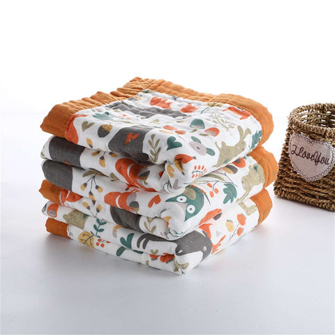 6-Layered Cotton Style Baby Muslin | Baby Blankets