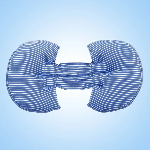 Multifunctional Cotton Pregnancy Pillow Blue