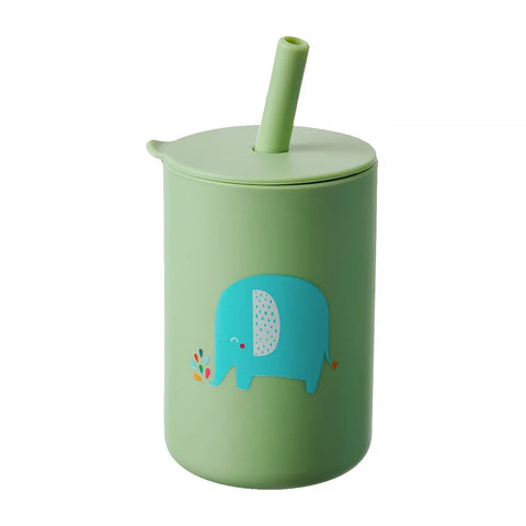 Silicone Baby Feeding Straw Cup AEB0001-12