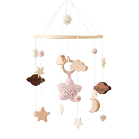 Space Nursery Mobile | Crib Mobile for Babies Pink