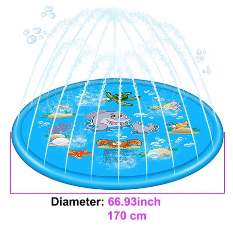 Round Sprinkle & Splash Water Play Mat 170cm